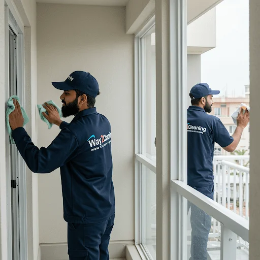 Balcony French Windows Cleaning
